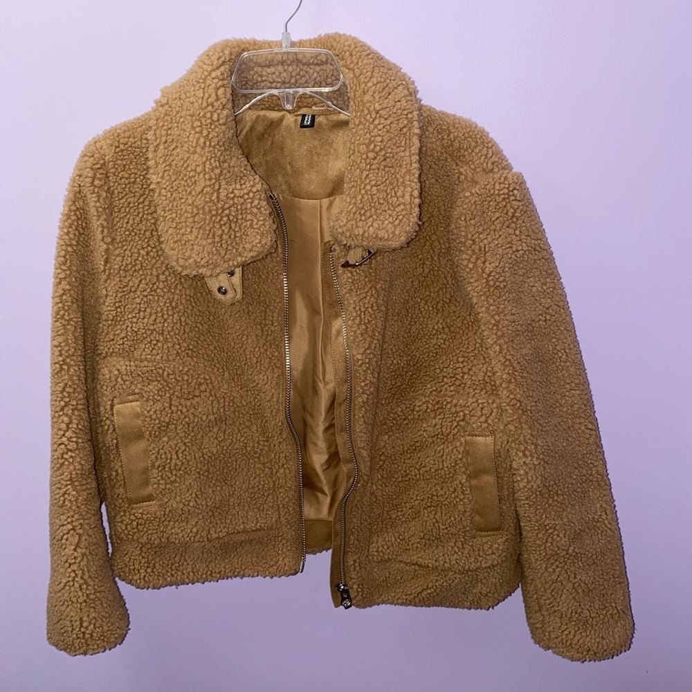 Brown Collared Teddy Coat🤎